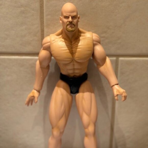 WWE Stone Cold Steve Austin 12 Inch Action Figure Jakks Slam N Crunch 1999 VTG - Picture 1 of 8